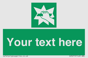 Custom Break Glass Sign